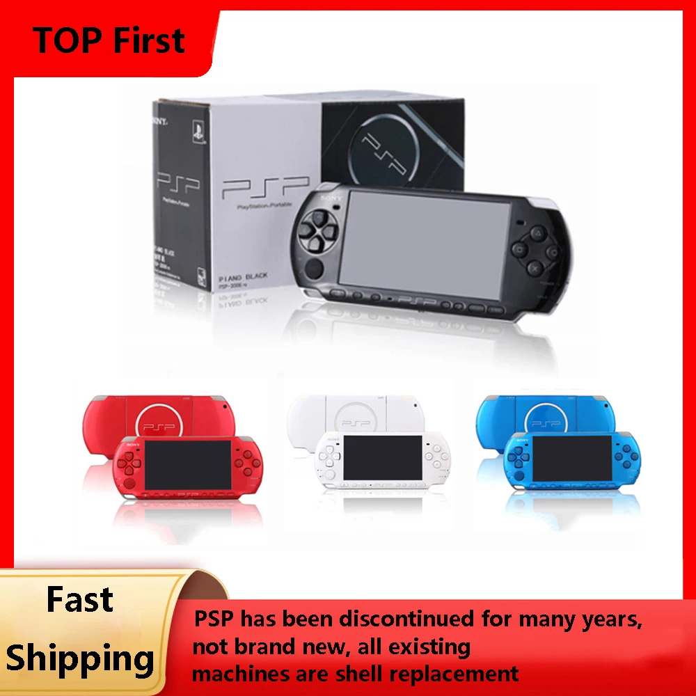 100% Original Refurbished PSP for Sony PSP 1000/2000/3000 Game Console 16/32/64/128GB Memory Card Handheld Game Console