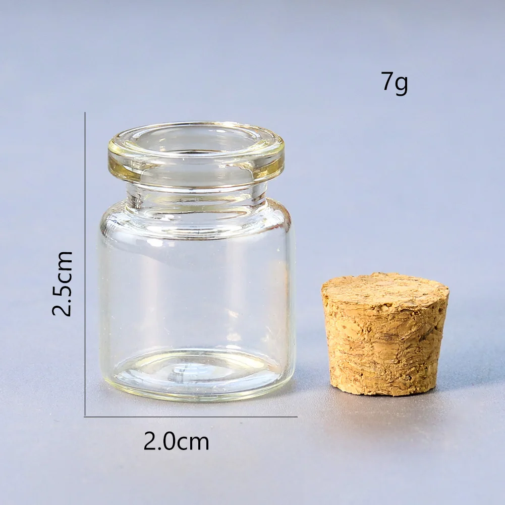 2PC Kork Glasflasche Wunsch Löwenzahn Blume Pollen Aromatherapie Anhänger Geburtstag Wishing Flasche DIY Halskette Schmuck Machen – Detail 1