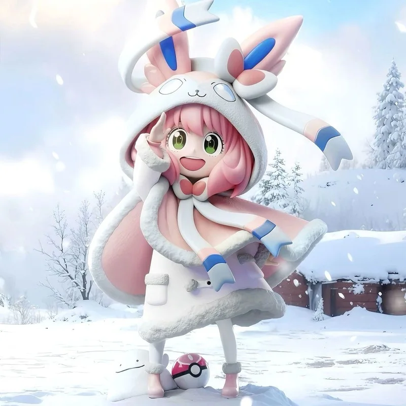 

SPY×FAMILY Anya Forger Косплей Фея Сильвеон милая аниме фигурка игрушка настольный орнамент коллекционная игрушка