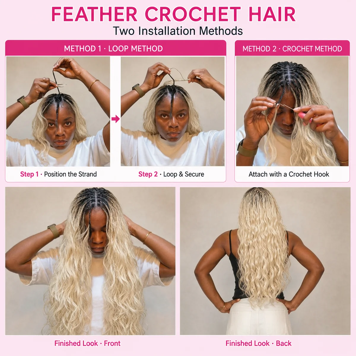 Extensiones de Cabello Humano  - Human Hair Wigs reseña y precio