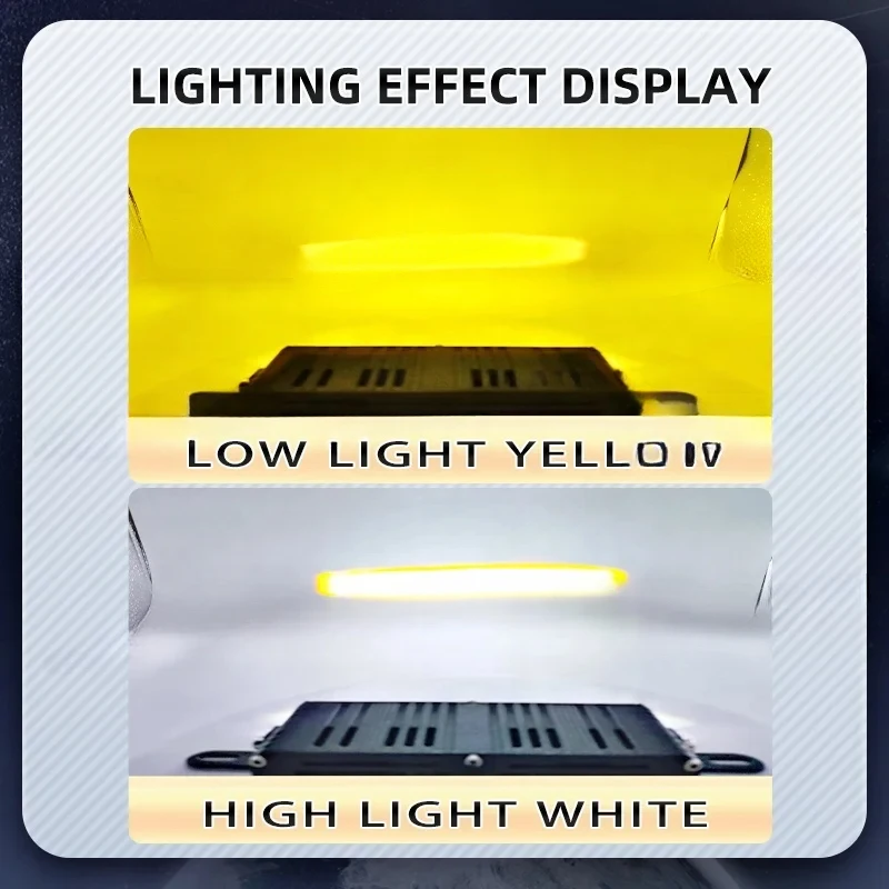 1Pcs High Power With Fan Car Spotlights Led Grille Fog Work Light External Auxiliary Lights Off-Road Vehicle SUV Truck
