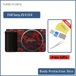 For Sony ZV-E10 II Protector Decal Skin Coat Wrap Film Anti-Scratch Camera Body Vinyl Wrap Film Sticker ZV E10 II