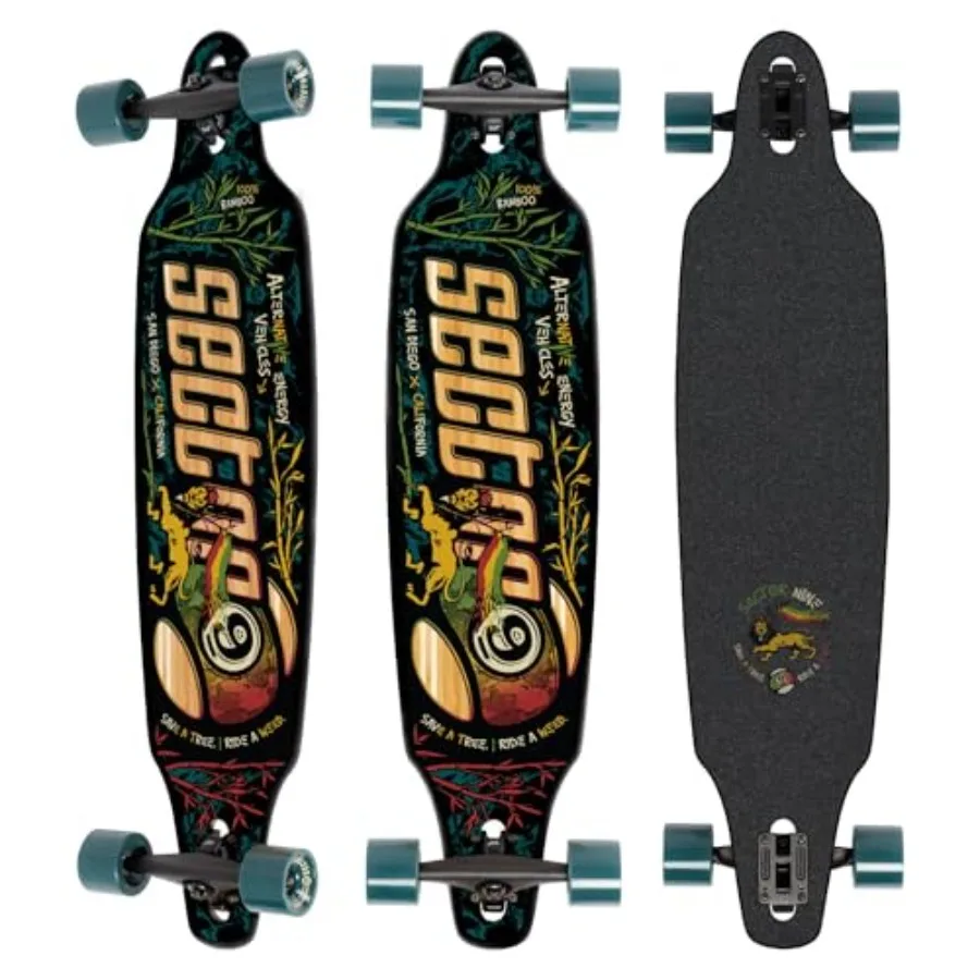 

Lookout Roots Complete Longboard Skateboard Factory Direct - Maple Wood Deck with Smooth Black Finish and High-Performance Truc