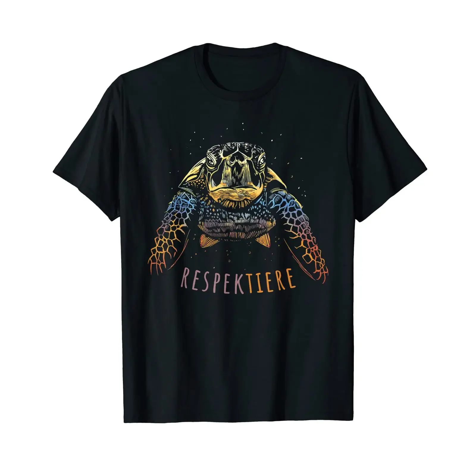 Respectere Turtle Environmental Protection Vegan Vegetarian T Shirt vintage Washed streetwear Top For Everyday Wear homme