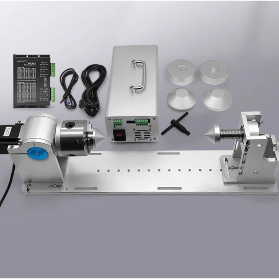 Marking set - Welding set. D80 rotating fixture rotating shaft telescopic worktable bottom plate tailstock pneumatic tailstock