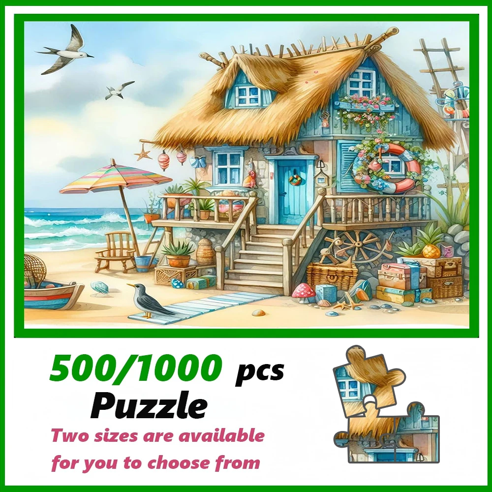 Ein hochwertiges 500/1000-teiliges Puzzle, perfekt für Erwachsene, ist ein unterhaltsames Familienspiel, das Stress abbaut und großartig für die ganze Familie ist.