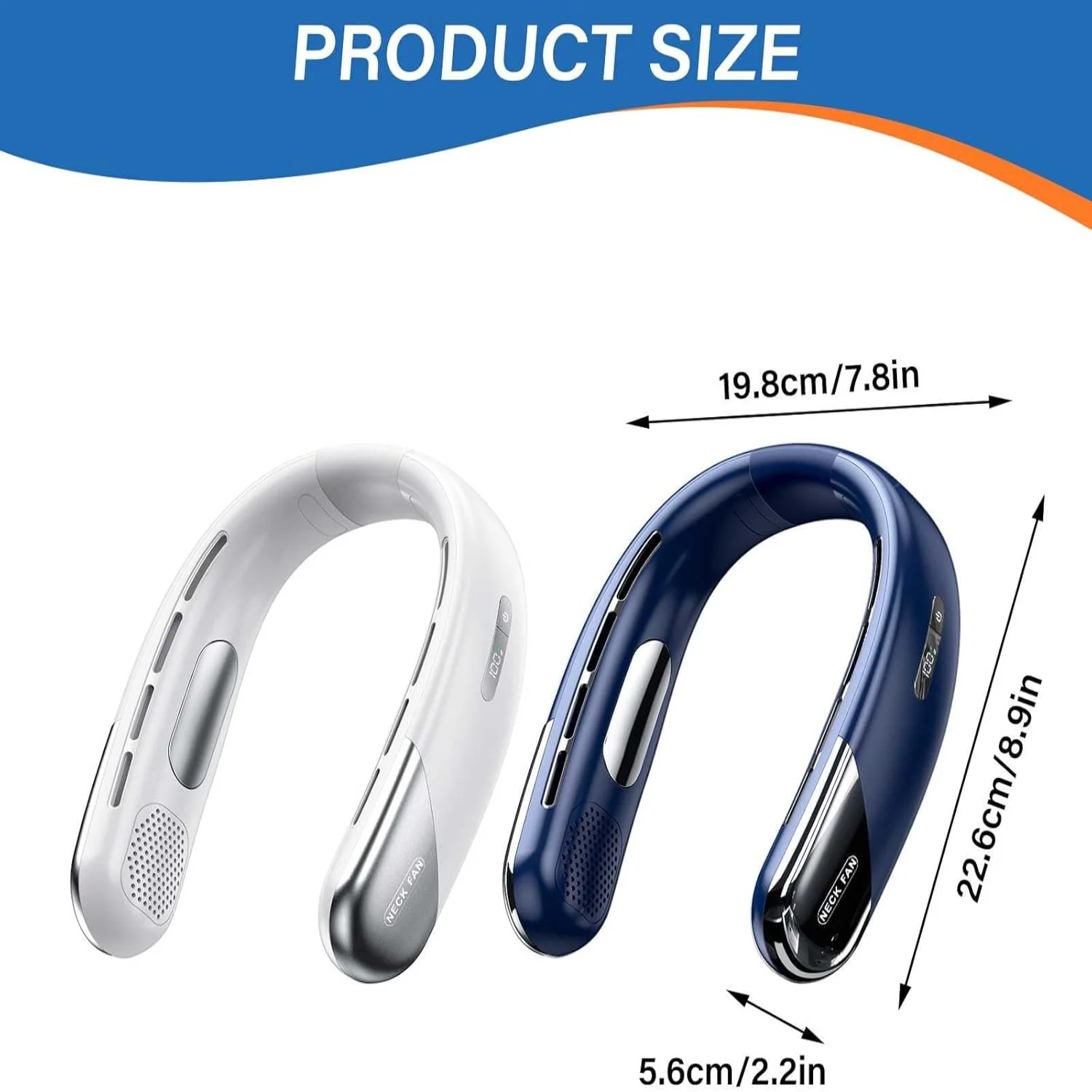 مروحة محمولة قابلة للتعديل للرقبة للرجال الكبار مروحة الرقبة مقاوم للماء مروحة شخصية لمروحة الرقبة للرقبة للنساء رقيقة خفيفة الوزن #6