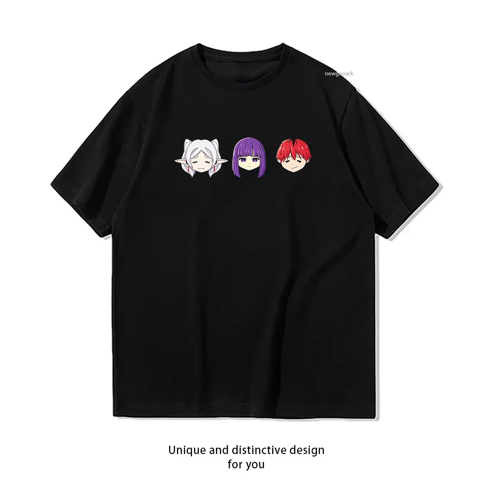 Frieren Fern Stark T-shirt Summer Cotton Woman Man Graphic T Shirts Adult O-neck Breathable Tops ropa de hombre S-3XL