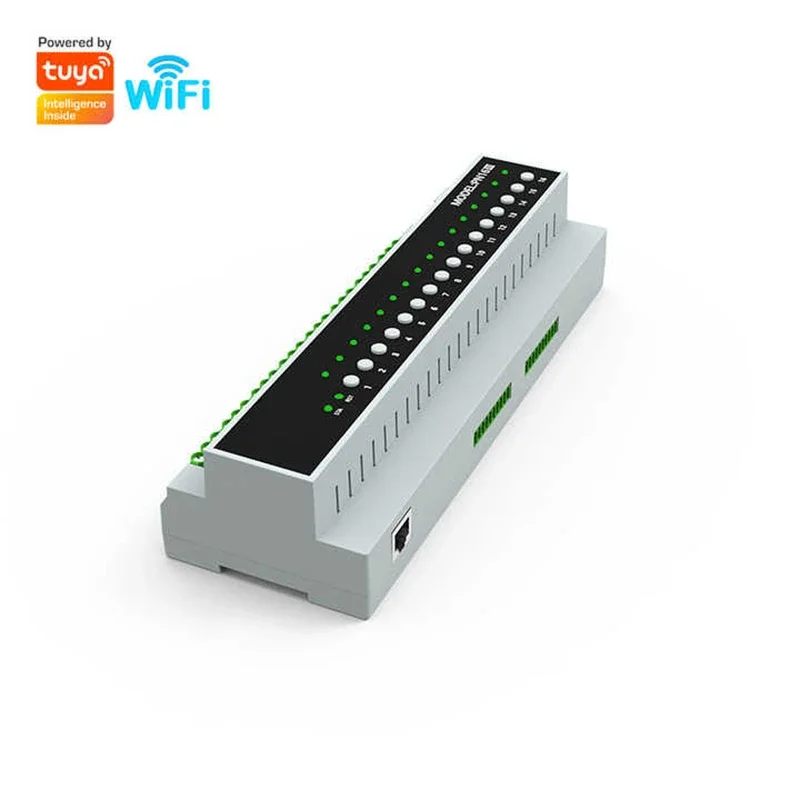 

2024 Tuya ZigBee 16-канальный 16A 50A релейный контроллер питания Wi-Fi модуль умного автоматического выключателя поддержка переключателя RS485