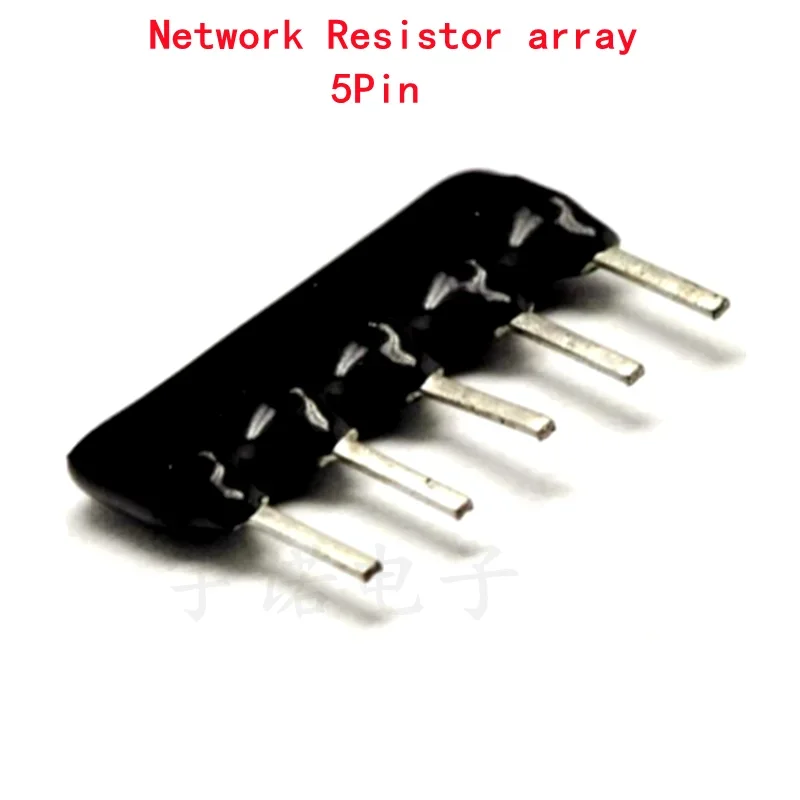 20piece DIP Exclusion Network Resistor Array 5pin 220 330 470 510 560 1K 1.5 2K 2.2K 3.3K 4.7 5.1K 10K 20K 22K 47K 51K 100K Ohms