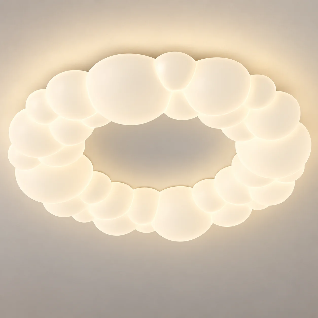 Modern LED Bubble Cloud Ceiling Light for Kids Bedroom Warm Nursery Lamp for Baby Room Boys Girls Playroom Decor