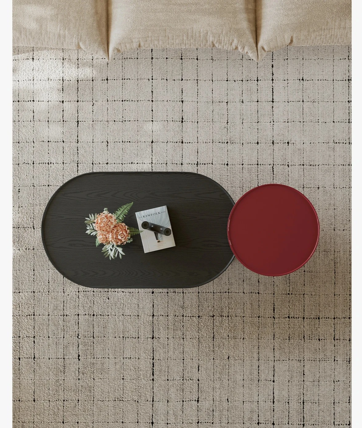 Table basse ovale salon maison moderne simple table basse table à manger intégrée