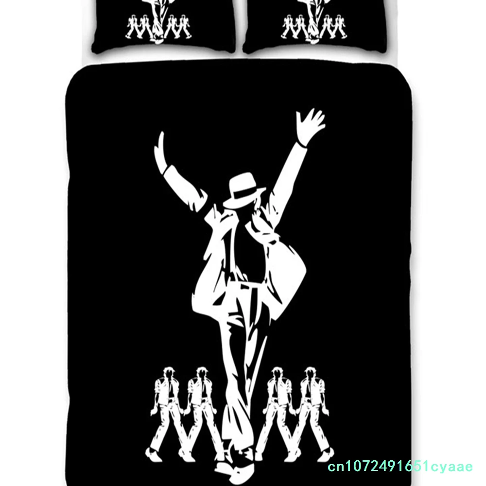Michael Jackson 3D Bedding Set Duvet Covers Pillowcases Cartoon Michael Jackson Comforter Bedding Sets Bedclothes Duvet Cover