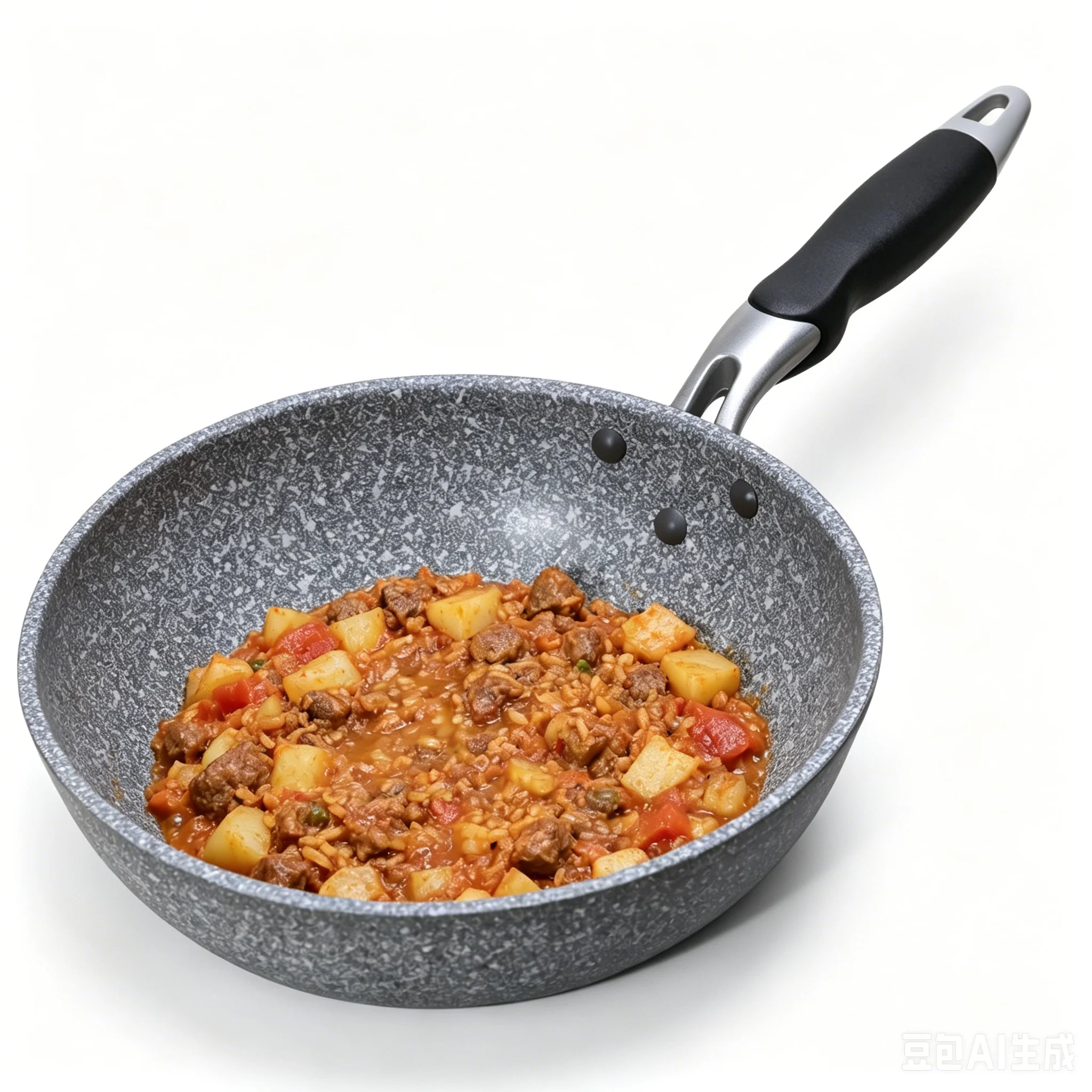 Piastra da cucina antiaderente in pietra di riso e grano, 20 cm, con fondo piatto, per friggitrice, uso domestico in cucina