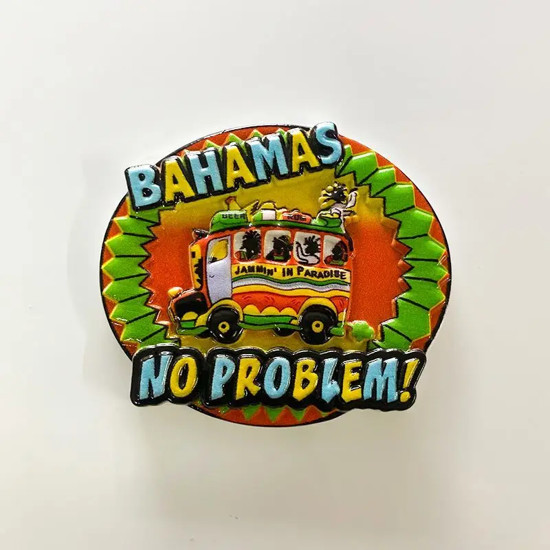 

Bahamas Travel Souvenirs Refrigerator Magnets Creative and Unique Gift Decorations Resin Magnets