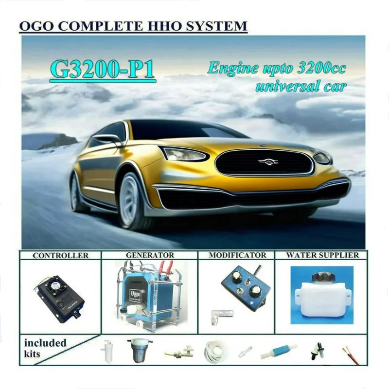 

OGO Полная система HHO G3200-P1 PWM CE&FCC MAF/MAP до двигателя 3200CC