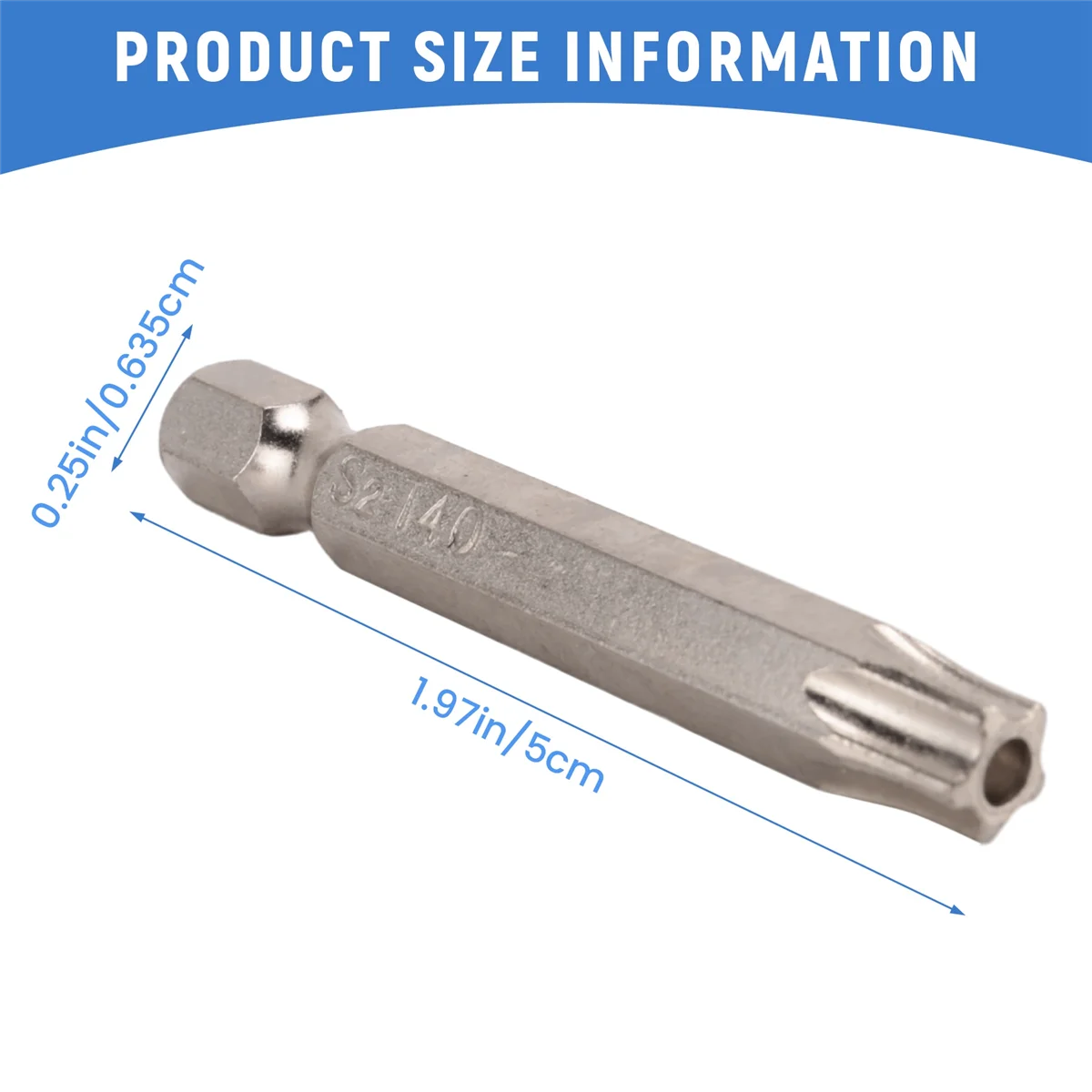 7 ชิ้นชุด Star Bit ไขควงเจาะ Bits สกรูแม่เหล็ก 1/4 นิ้ว Hex Shank เครื่องมือ Five - Pointed star Bore Hole