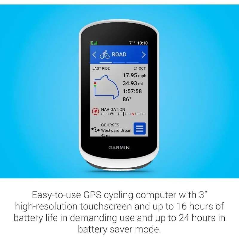 Explore 2, Easy-To-Use GPS Cycling Navigator, eBike Compatibility, Maps and Navigation, with Safety Features