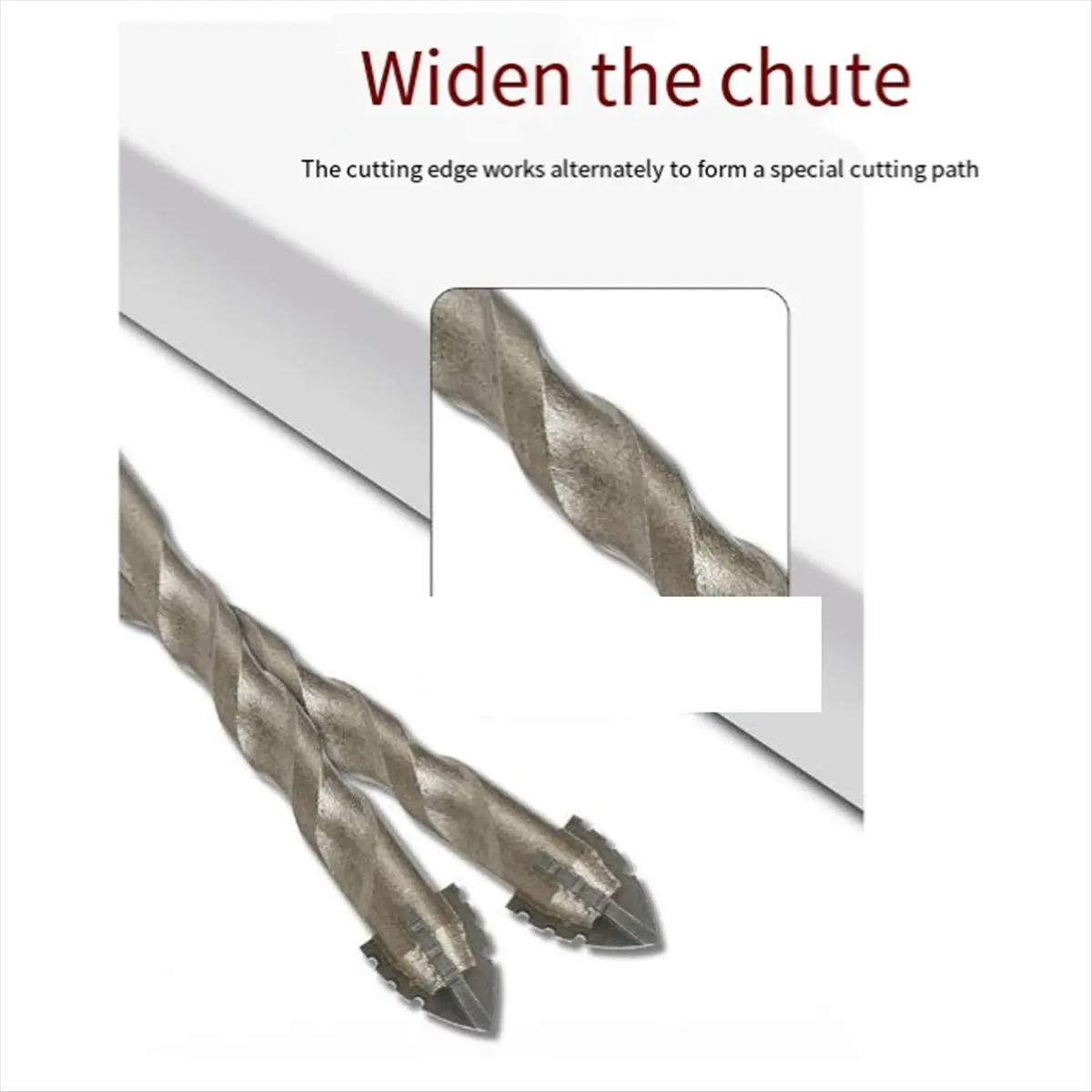 Top Sale 10pcs Four-Edged Eccentric Drill Bit Hexagonal Drill Bit Set Alloy High Hardness Drilling Tool