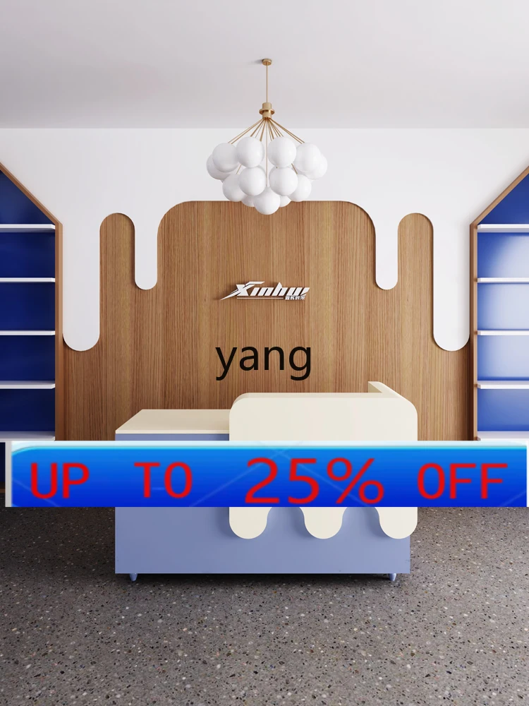 

LMM Training Institution Front Desk Guide Desk Dental Paint Bar Counter