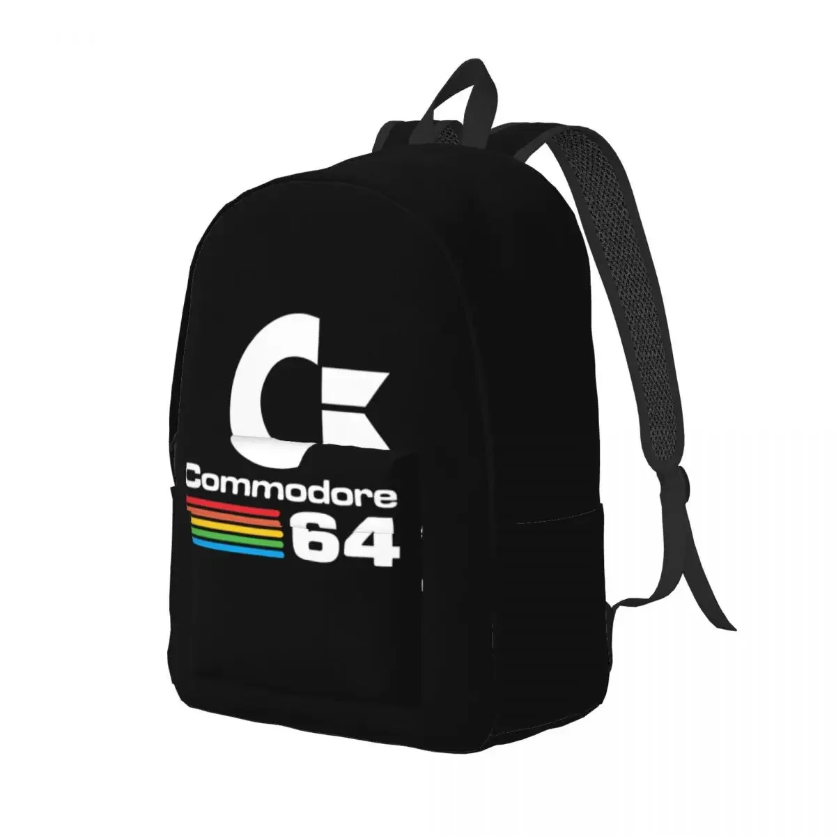 Retro Commodore 64 Travel Canvas Backpack Men Women School Computer Bookbag C64 Amiga Computer College Student Daypack Bags