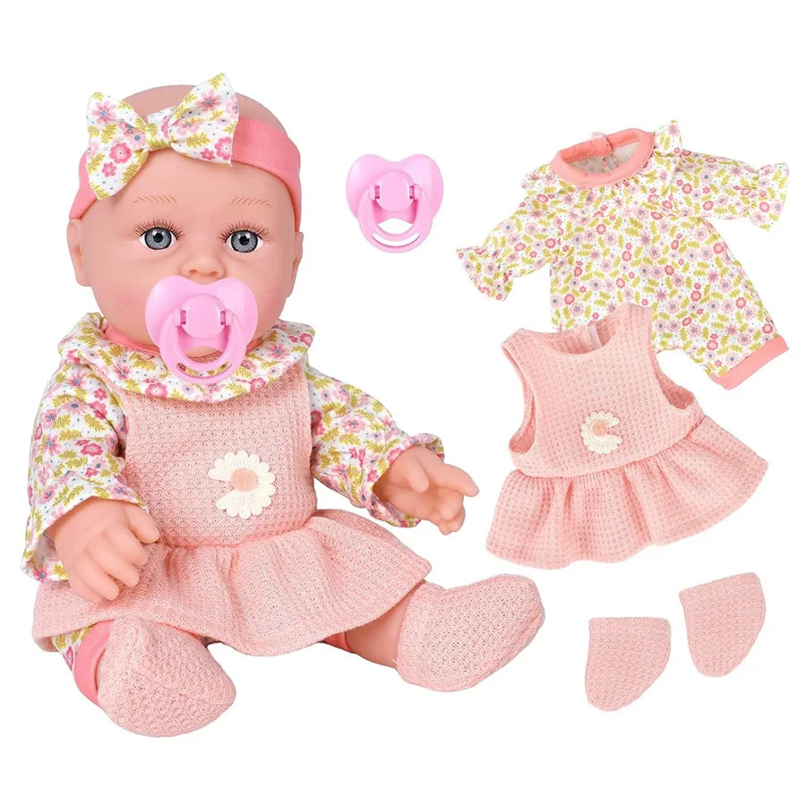 Muñeca Reborn de 30cm con manta, ropa, simulación relajante, muñeca esmaltada, muñeca, muñeca, muñeca, muñeca, goma suave para niños