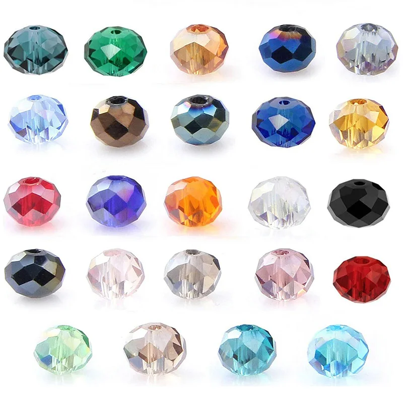 Faceted Rondelle Gl…