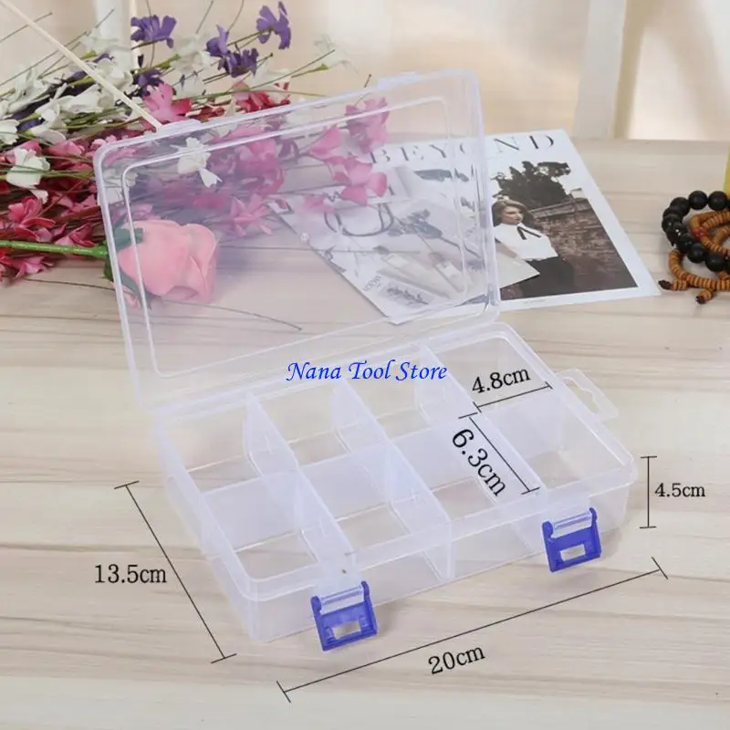 31GJ Tool Box PP Plastic Tool Case Suitcase Impact Resistant Tool Box 8 Grids