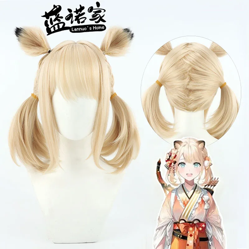 Anime VTuber HoloX Kazama Iroha Parrucca Cosplay Gioco di ruolo Costume da festa Prop Fibra sintetica resistente al calore