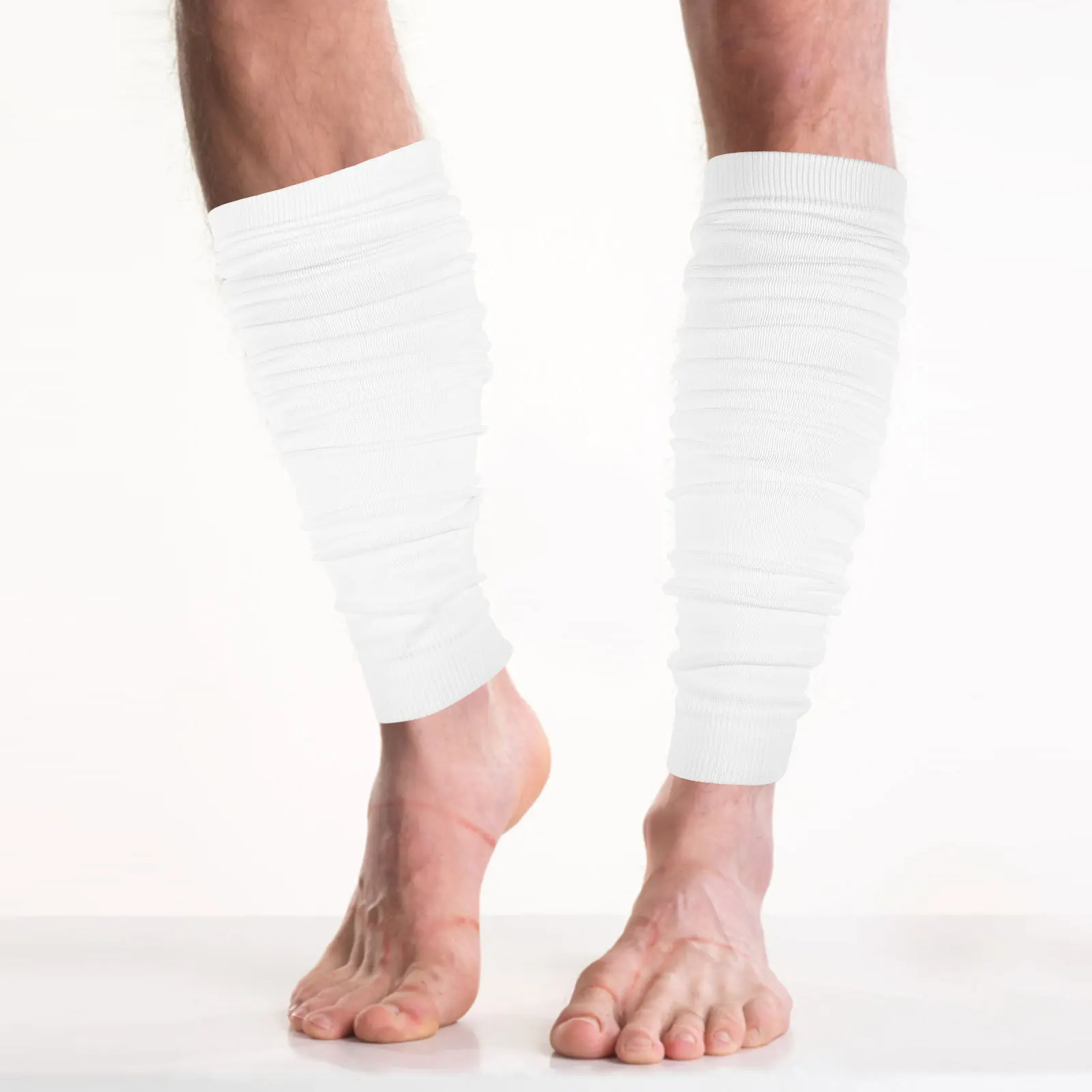 

2Pcs Sports Calf Sleeves Men Football Leg Covers Compression Support Running Basketball Shin Guards Breathable Sweat Wicking