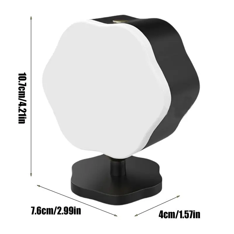 Lâmpada de parede com bateria sem fio, lâmpadas montadas na parede, rotativa, 3 temperaturas de cor, luminárias sensíveis ao toque, luzes led sem fio
