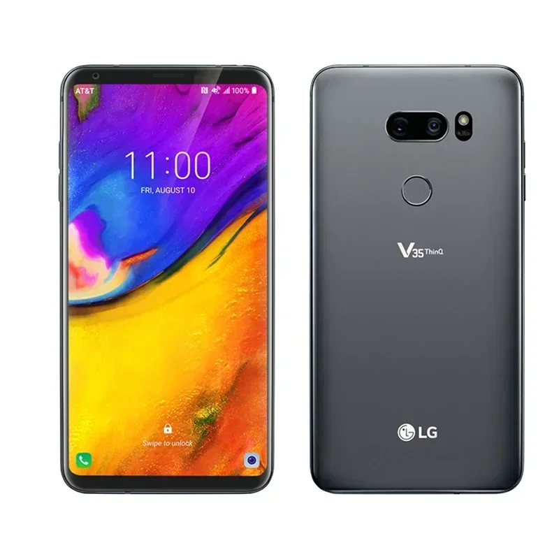 Unlocked Original LG V35 ThinQ 4G Mobile Phone 6'' 6GB RAM 64GB ROM 16MP+8MP Snapdragon 845 Octa-Core Android SmartPhone