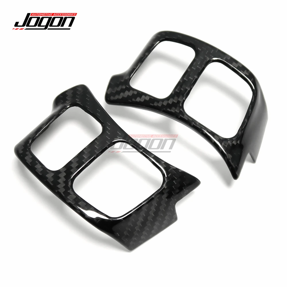 Carbon Fiber Car Interior Steering Wheel Panel Frame Button Shift Paddle Cover Trim Accessories For Lexus IS NX RC 2016-2018