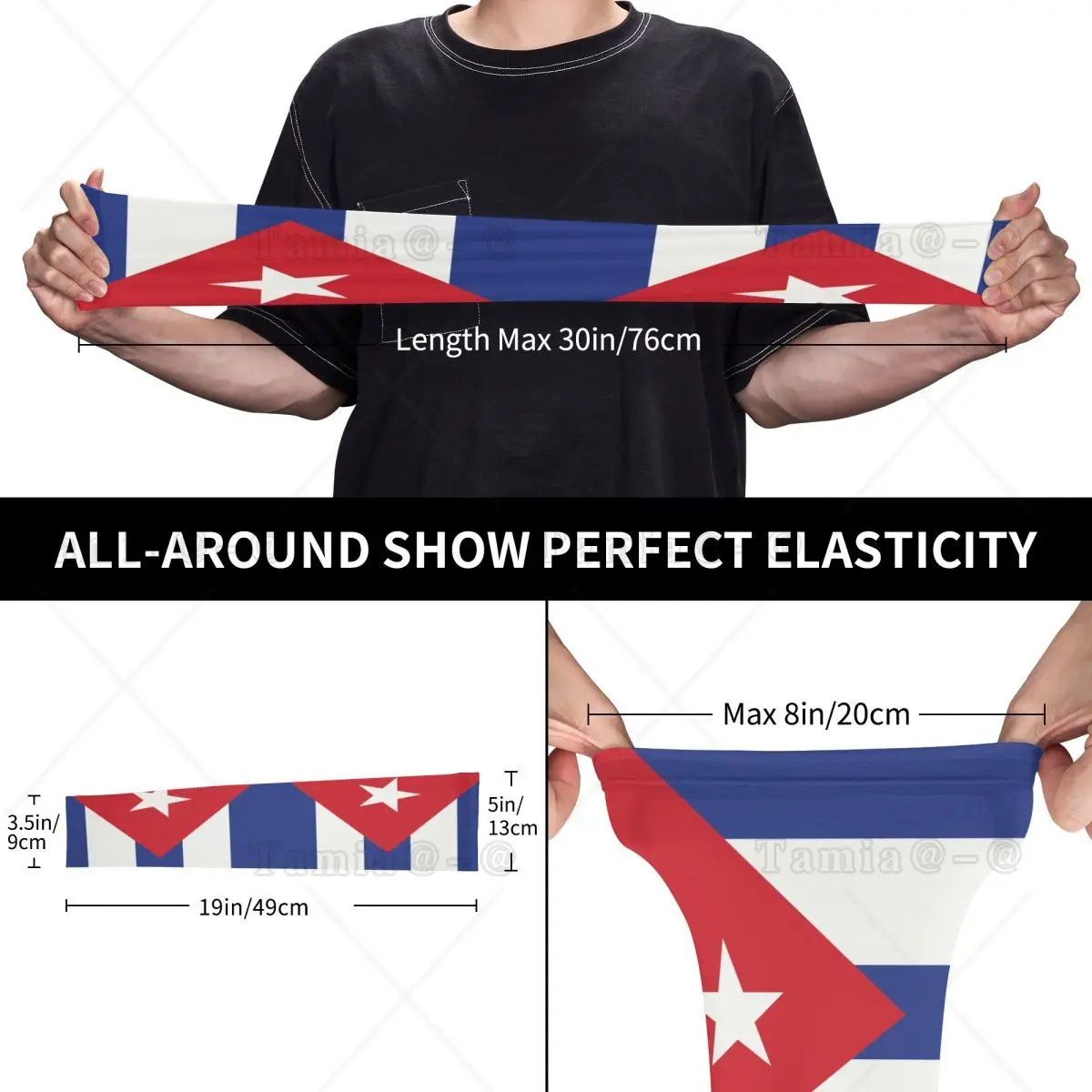 Manicotti per braccio dell'orgoglio cubano con bandiera cubana di raffreddamento personalizzata, uomo, donna, sport atletici, tatuaggio, copertura per il calcio