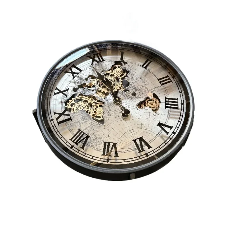 

Retro high-end sense light luxury design sense American clock gear living room sofa side few small coffee table small apartment