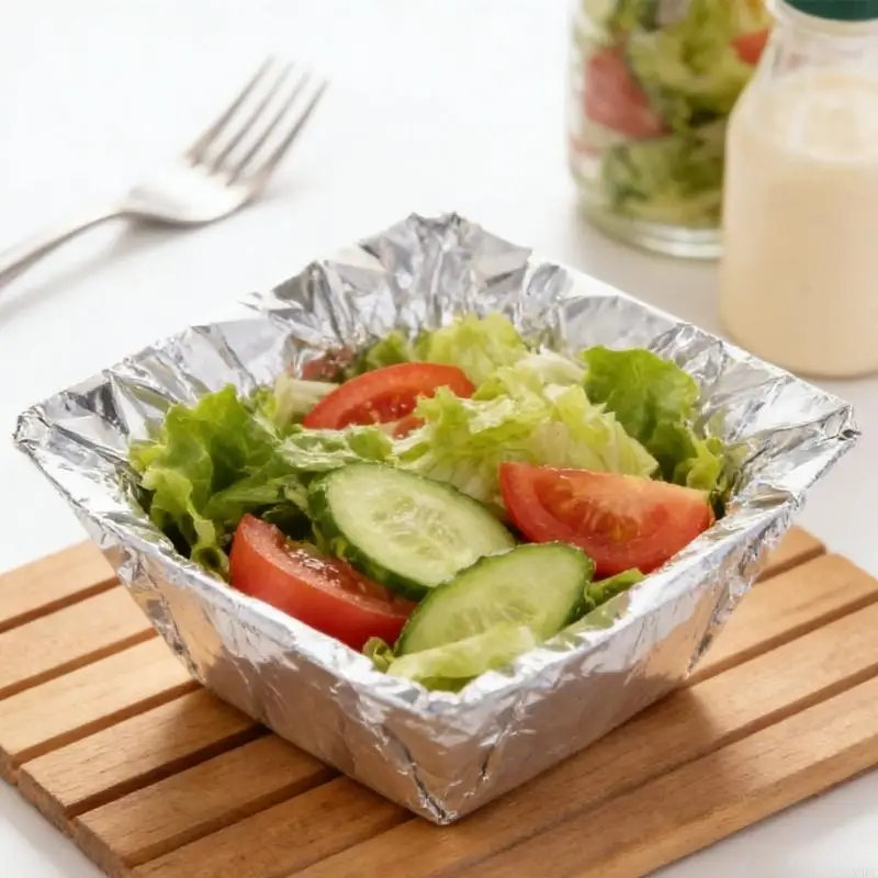 Reusable Aluminum Foil Heat Retention Covers for Microwave Oven Insulation Cover Sustainable Kitchen Use X3UC