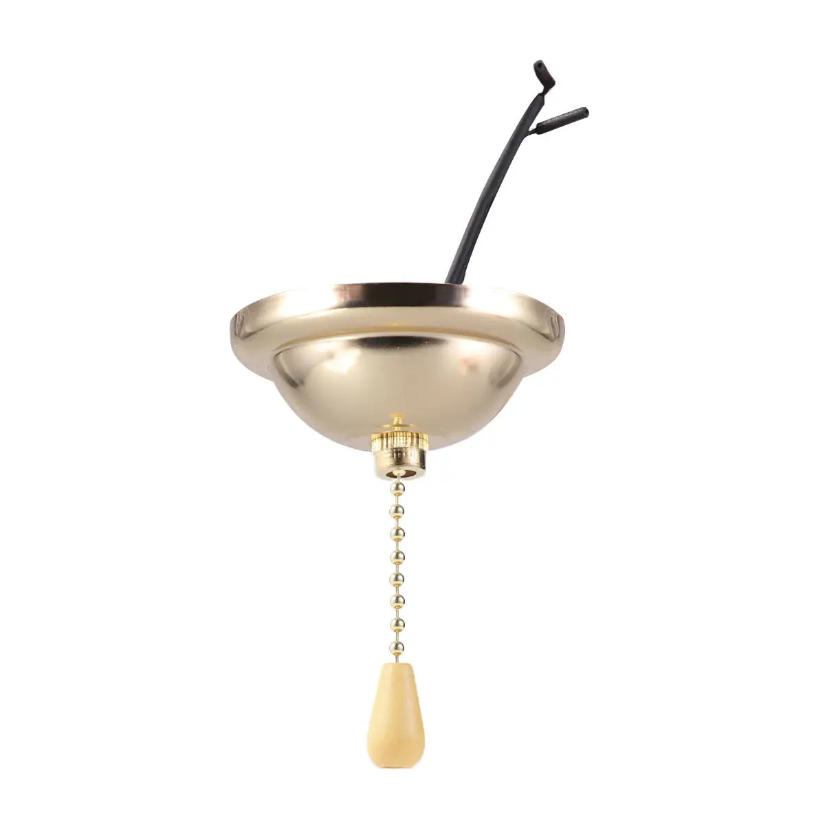 Ceiling Fan Pull Chain Set Smooth Beaded Iron Material Easy Replacement Connector Included for Ceiling Lights Fans Ventilation
