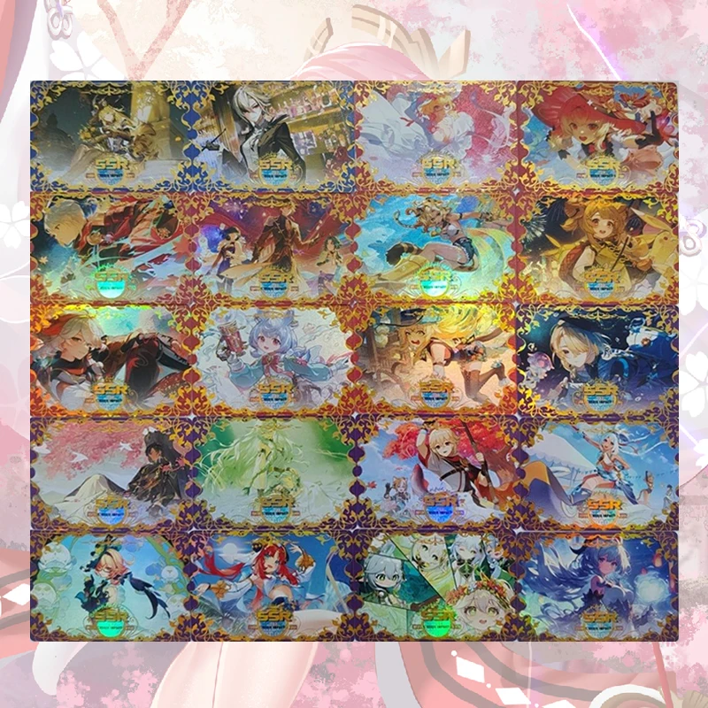 Anime Goddess Story SSR-Karten Nilou Nahida Ganyu Shenhe Barbara Sammelkarten Weihnachts- und Geburtstagsgeschenke Kinderspielzeug