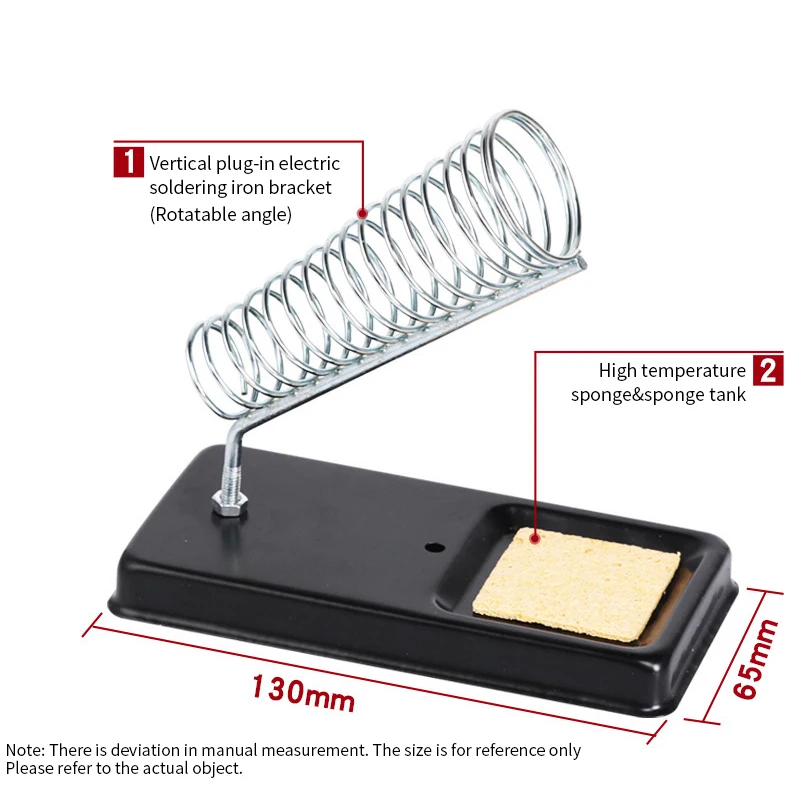 Portable Soldering Iron Stand Holder Soldering Tin Stand with Welding Cleaning Sponge Electric Soldering Iron Accessories