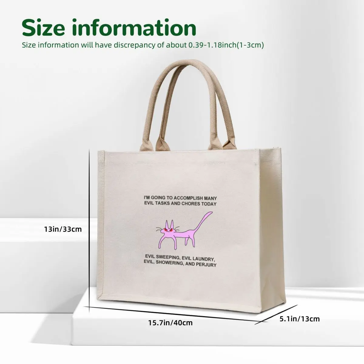 EVIL TASKS AND CHORES Tote Bag bag luxury women tote bag men reusable grocery bags