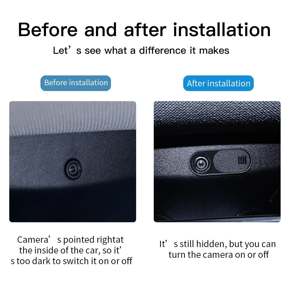 For Tesla Model 3 Y Highland  Camera Cover for Tesla Car Monitor Ultra-Thin Webcam Sticker Interior Accessories