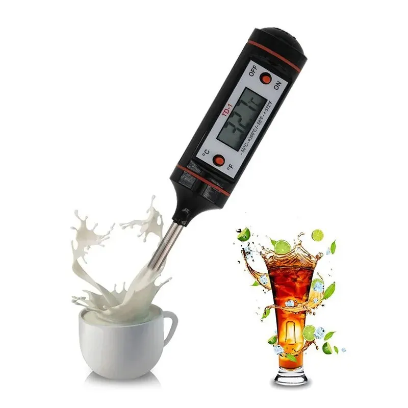 Kitchen Food Baking Digital Thermometer Electronic Probe Type Digital Display Liquid Grill Thermometer