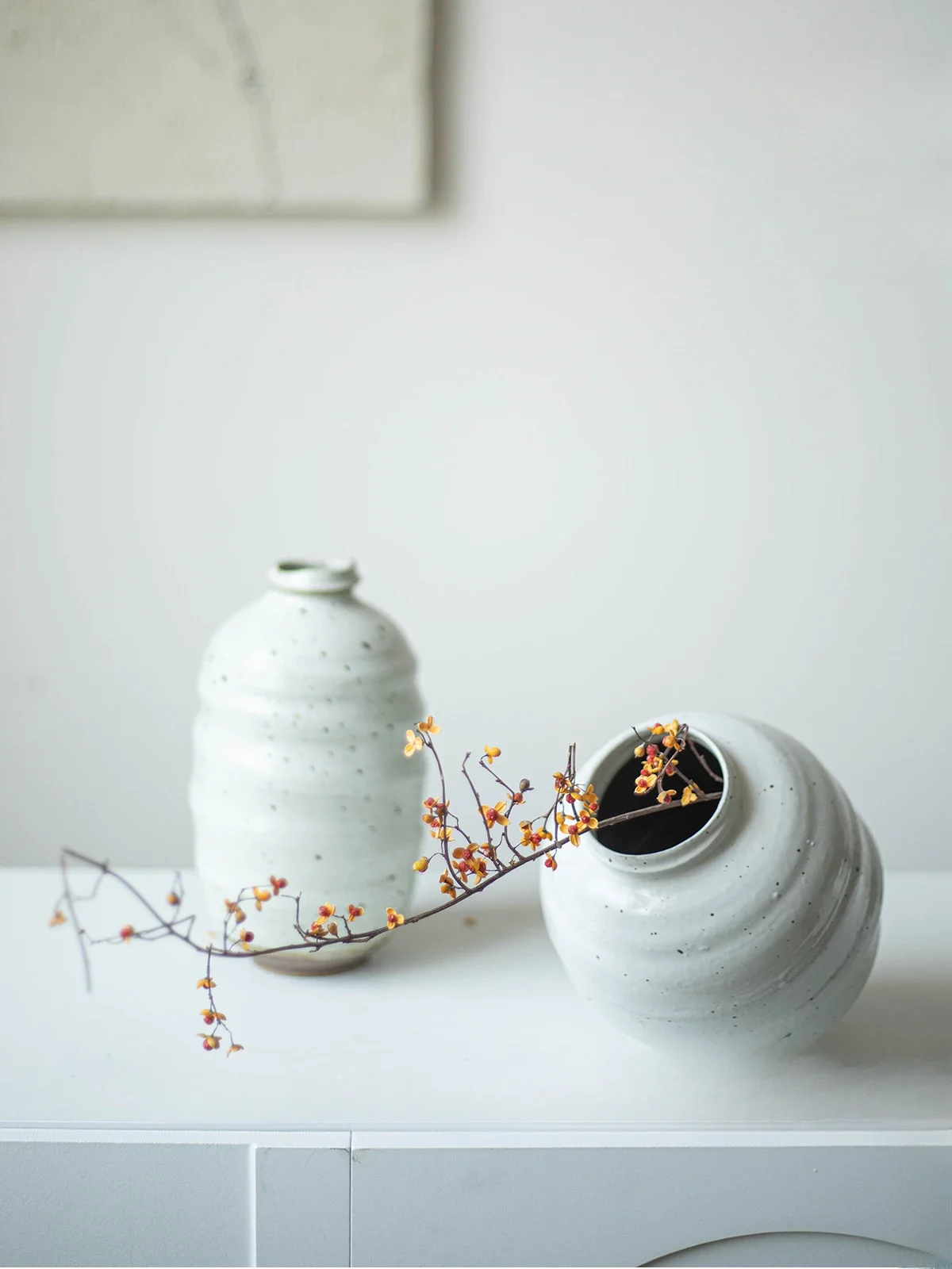 

The product can be customized.Medieval ceramic vase dried flowers decorative ornaments living room flower arrangement