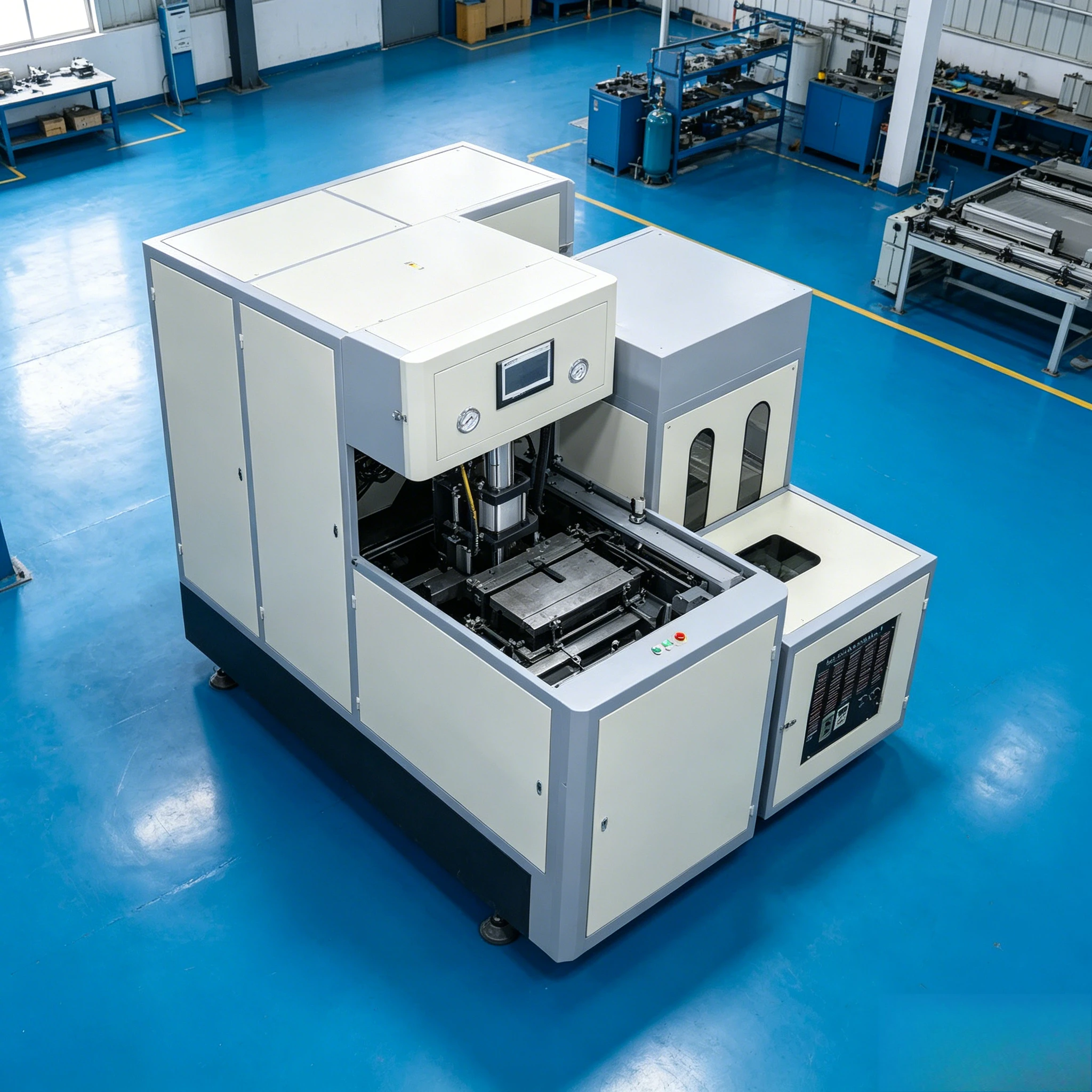 High Efficiency 10L PET Blow Molding Machine Small Bottle Equipment with Mold for Water Juice Production Customized
