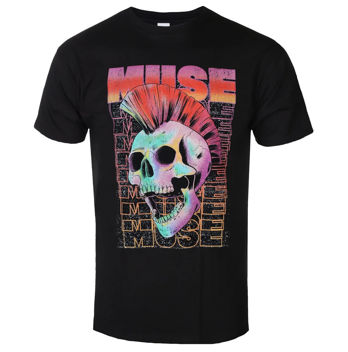Seltene Muse Graphic Baumwoll-Band-T-Shirts, Unisex, Sommer, Kurzarm, Modemarke, Luxus, Lässig, Vintage-T-Shirts – Detail 7