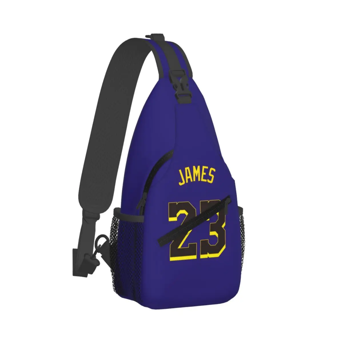 Trendy Num 23 J-James Court Purple cross chest bag diagonally, fashionable backpack designed specifically for sports and travel