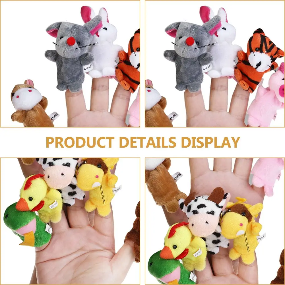 Marionetas de dedo del zodiaco, Mini juguetes para contar historias, adorables, resistentes al desgaste, creatividad para niños, colores brillantes, aprendizaje familiar