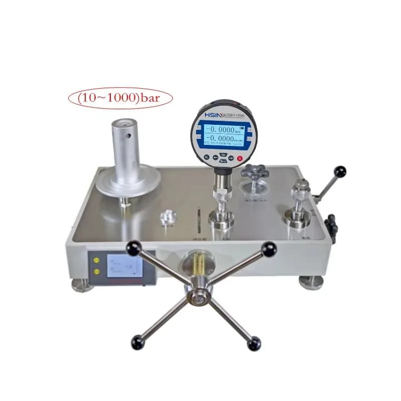 Digital Hydraulic Dead Weight Tester Pressure Calibrator 1000bar Piston Comparator