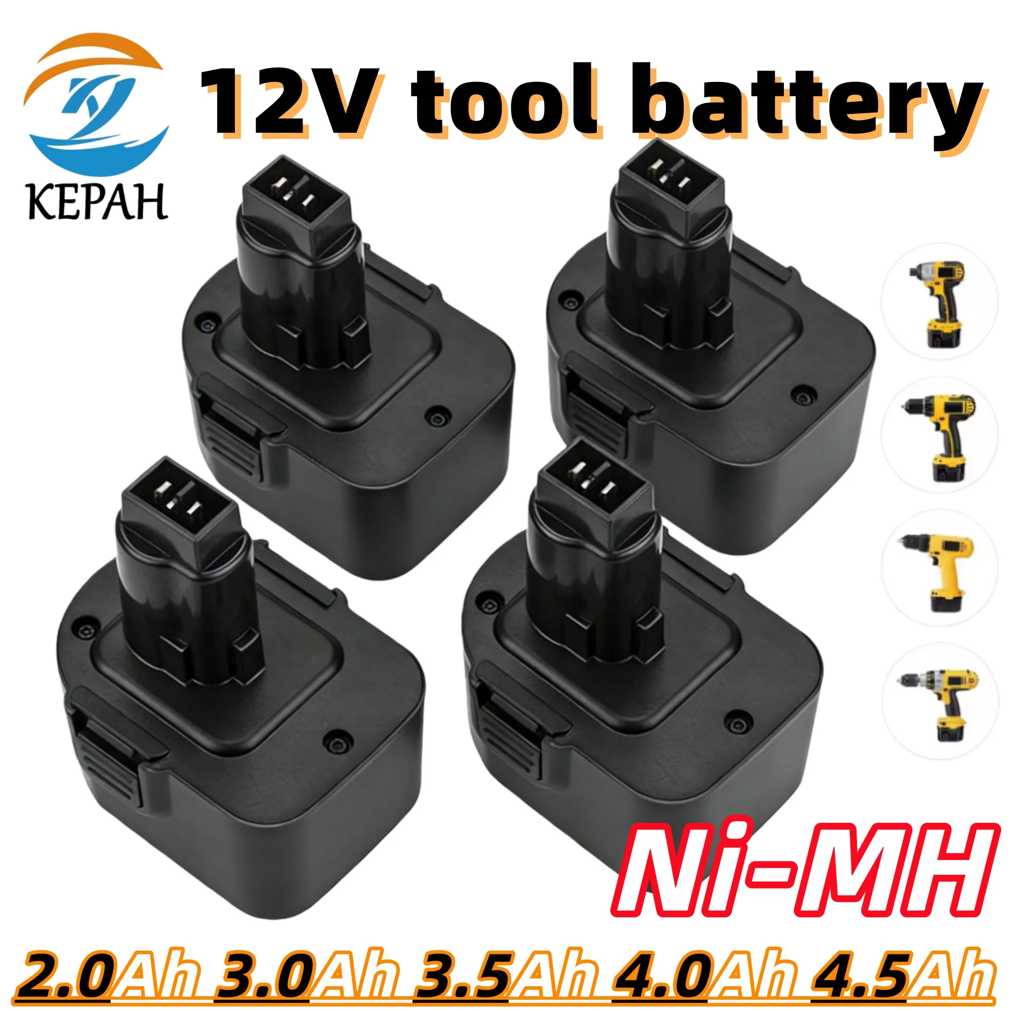 

Надежная сменная Ni-MH батарея 12В | Совместима с инструментами Dewalt DC9071 и B&D PS130