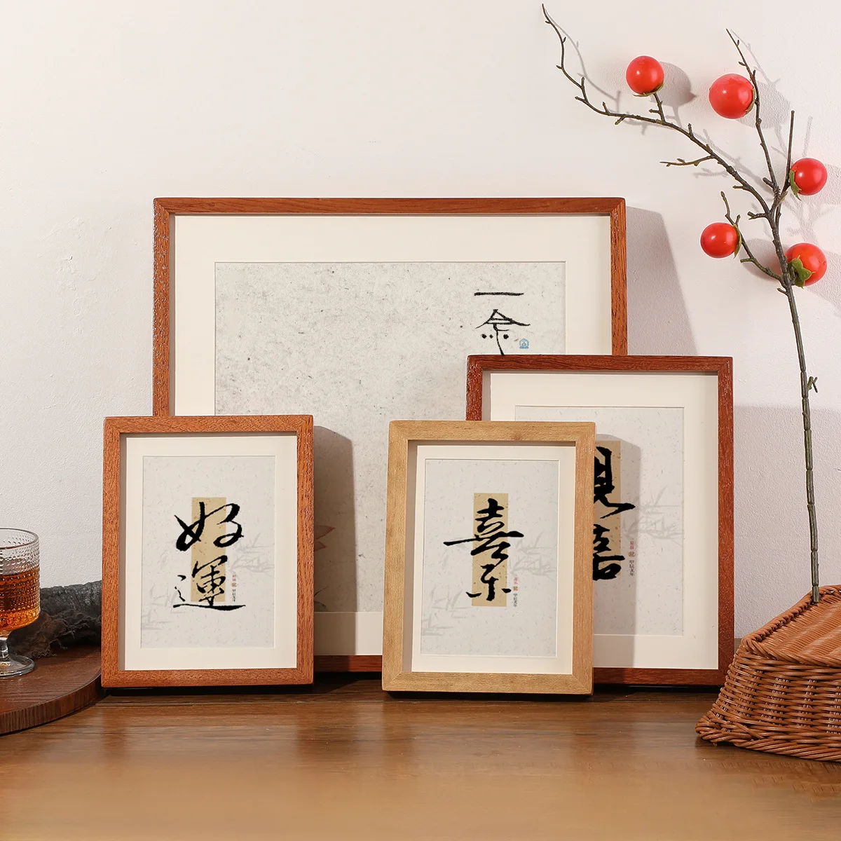 Solid Wood Right Angle Photo Frame 6/8/10-inch & A4 Frame High-grade Sapele/teak Wood Display Picture Frames Home Decor Gifts